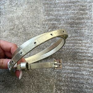 Giani Bernini Thin Gold Women's Belt Size XS